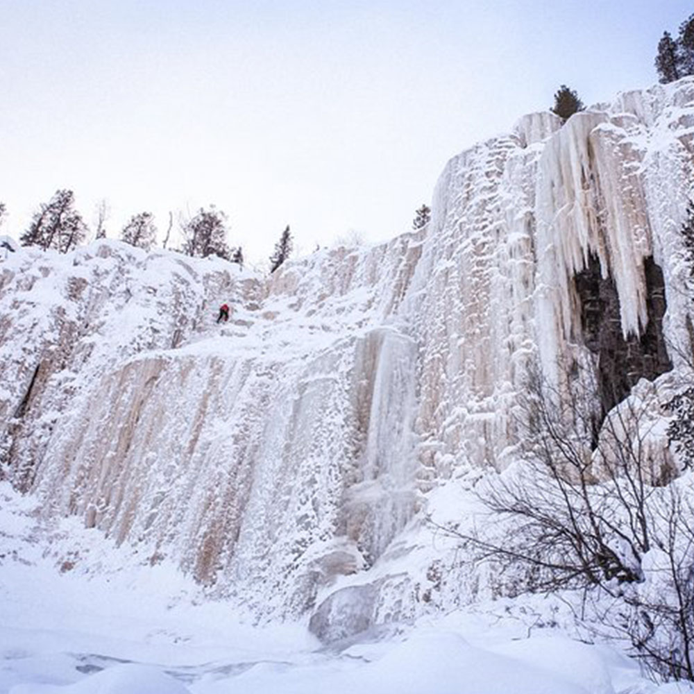 Korouoma Frozen Waterfalls